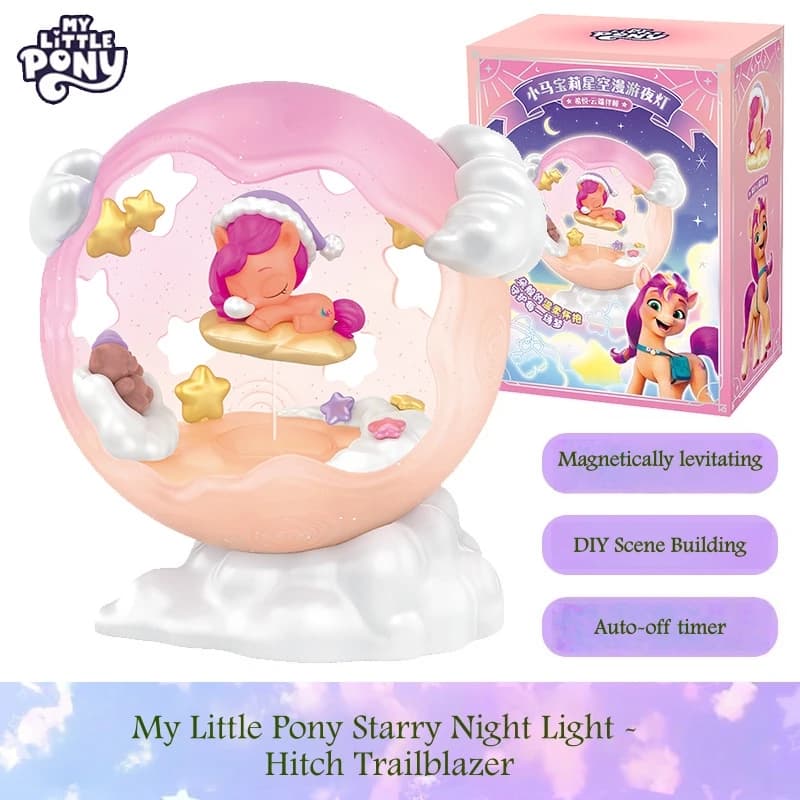 Little Pony – veilleuse ciel étoilé à lévitation magnétique, éclairage à une touche, poupée de dessi