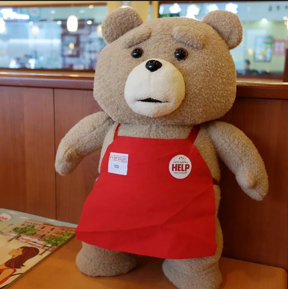 Ours en peluche du film Disney, 43cm, 10 Styles, jouets Ted 2, en tablier, animaux en peluche doux,