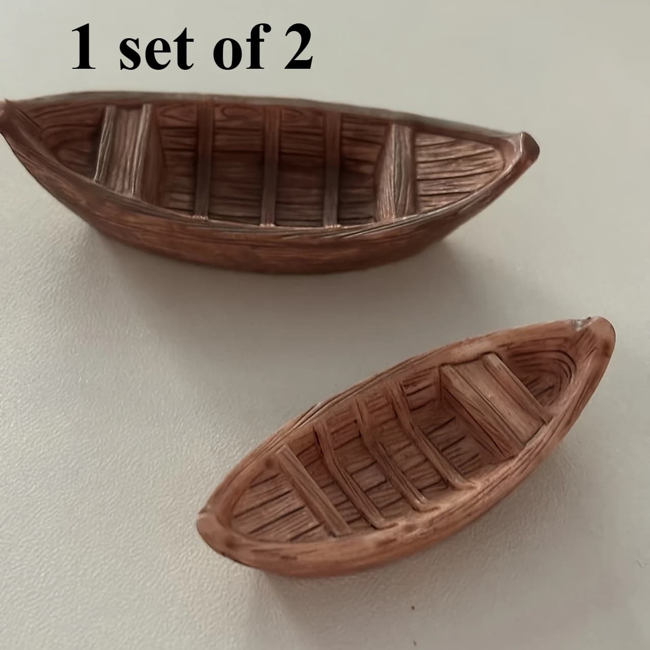 2 mini-bateaux - Ensemble de modèles de bateaux flottants réalistes, avec design de coque, adaptés a