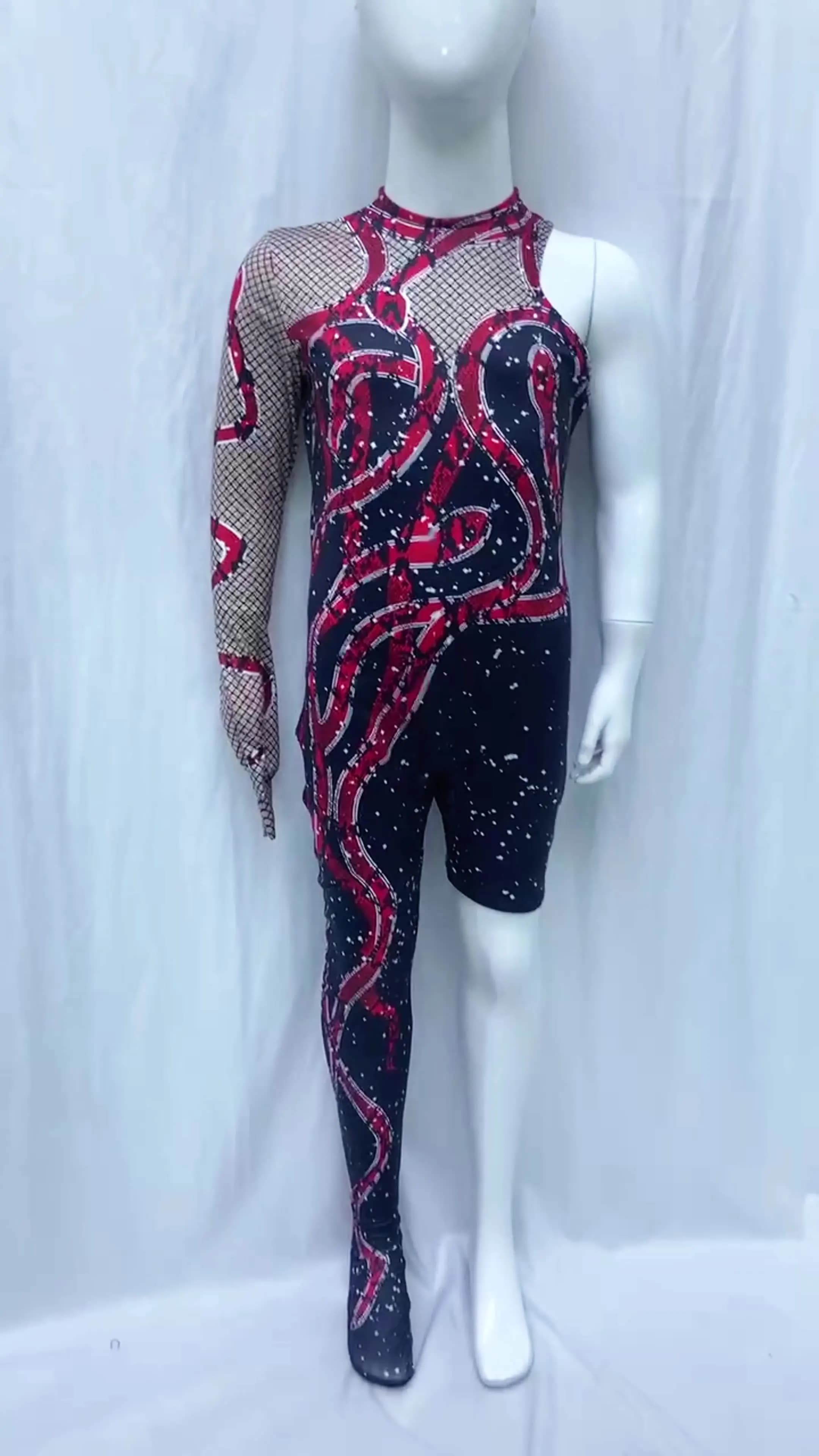 Costume de Cosplay de la chanteuse Taylor Swift Eras Tour Rotterdam Kles combinaison noire à une jam