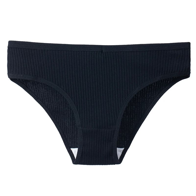Culotte en coton à rayures pour femmes, sous-vêtements solides et doux, Lingerie confortable pour da