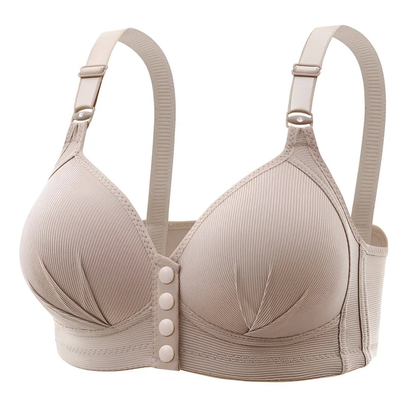 Nouveau soutien-gorge sexy push-up grande taille à boucle avant pour femme, bonnet fin réglable, res