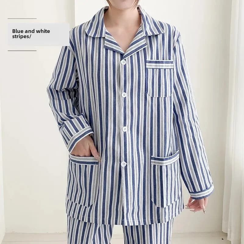 Robe d'hôpital en pur coton, vêtements de nuit pour hommes et femmes, facile à mettre et à enlever,