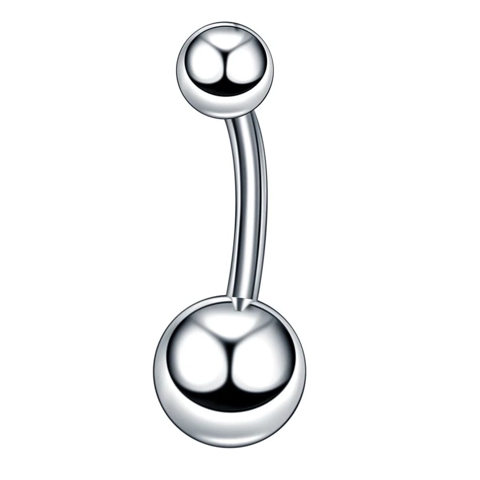 1PC acier inoxydable nombril Piercing corps bijoux femmes cubique zircone goutte boucle d'oreille no