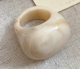 Bague en résine au design minimaliste, élégante, pour l'index, bijoux de luxe pour femmes