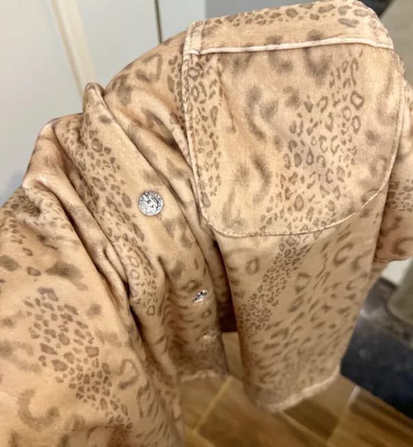 Nouveaux pyjamas 2026 pour femmes, en polaire épaisse, à manches longues, imprimé léopard, vêtements