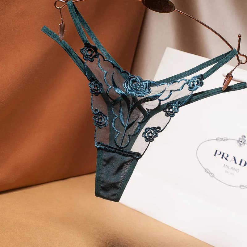 String taille basse pour femme, culotte transparente, lingerie sexy, sous-vêtements, tongs, culotte