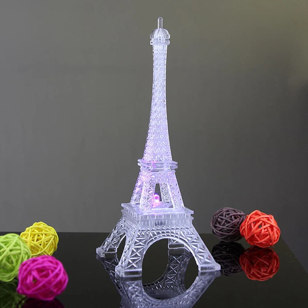Mini lampe LED Tour Eiffel d'Auckland, veilleuse Proxy, décor de chambre à coucher, statue de fête à