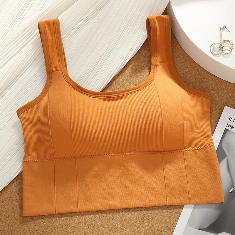 Soutien-gorge de sport respirant anti-transpiration pour femme, haut de fitness sans couture, soutie