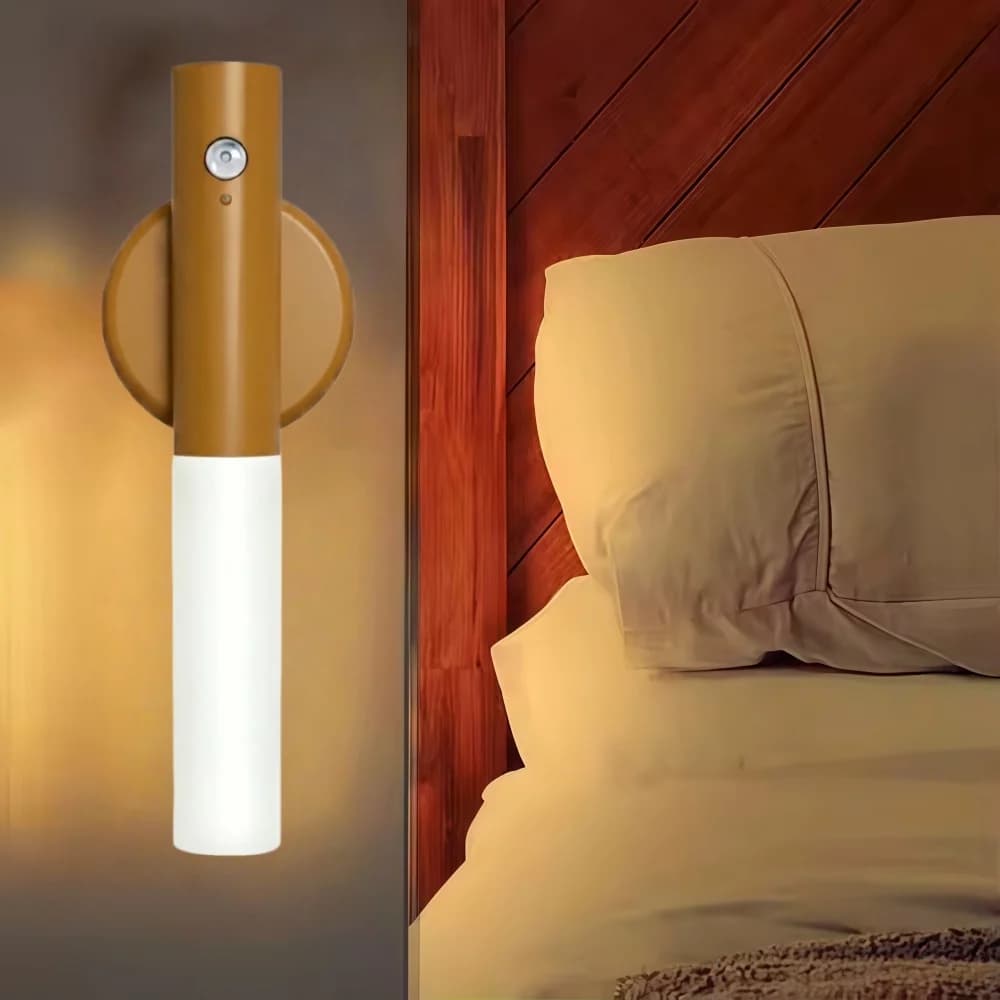 Veilleuse LED à chargement USB, détection intelligente de mouvement, pour armoire de chevet, éclaira