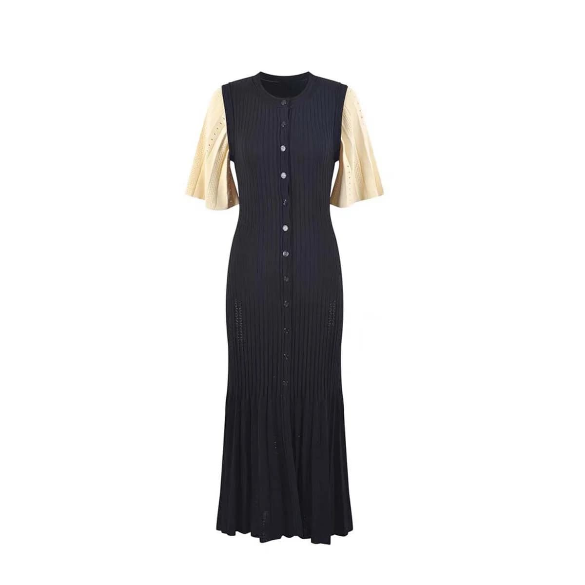 Robe de sirène en tricot queue de poisson, robe amincissante creuse, parfum français élégant, haut d