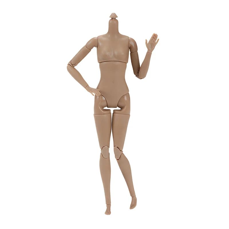 Figurine articulée féminine à l'échelle réduite, corps nu, personnalisable pour la photographie arti