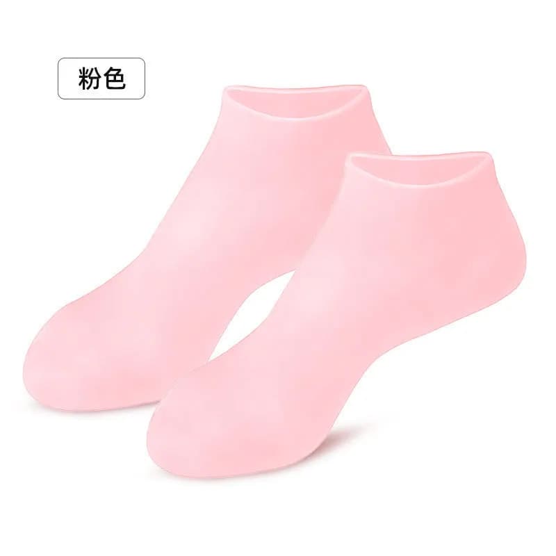 Une paire de chaussettes hydratantes en Gel de Silicone pour hydrater la peau craquelée, lubrificati