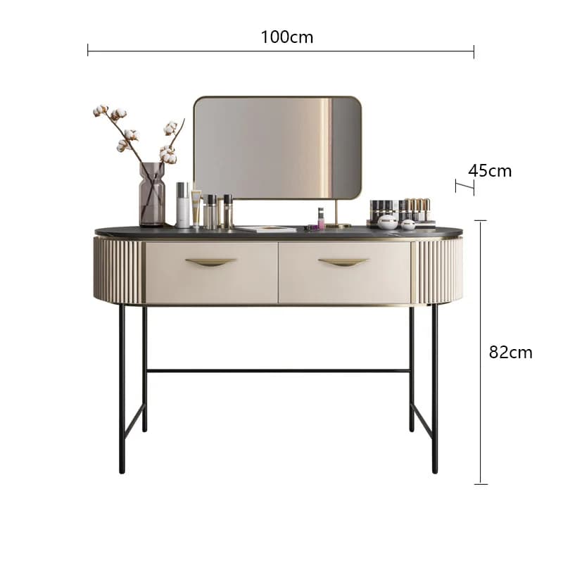 Petite table de maquillage en span avec espace de rangement, commode britannique en pierre, moderne