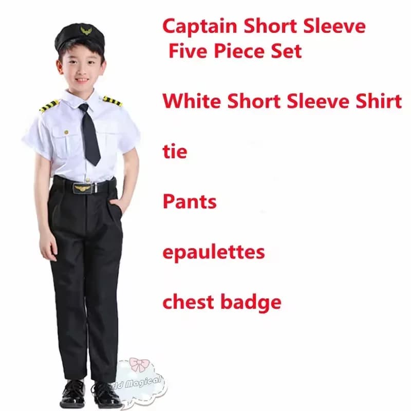 Uniforme d'aviation de fête, Costume de Cosplay, pilote d'hôtesse, capitaine d'avion, homme et femme
