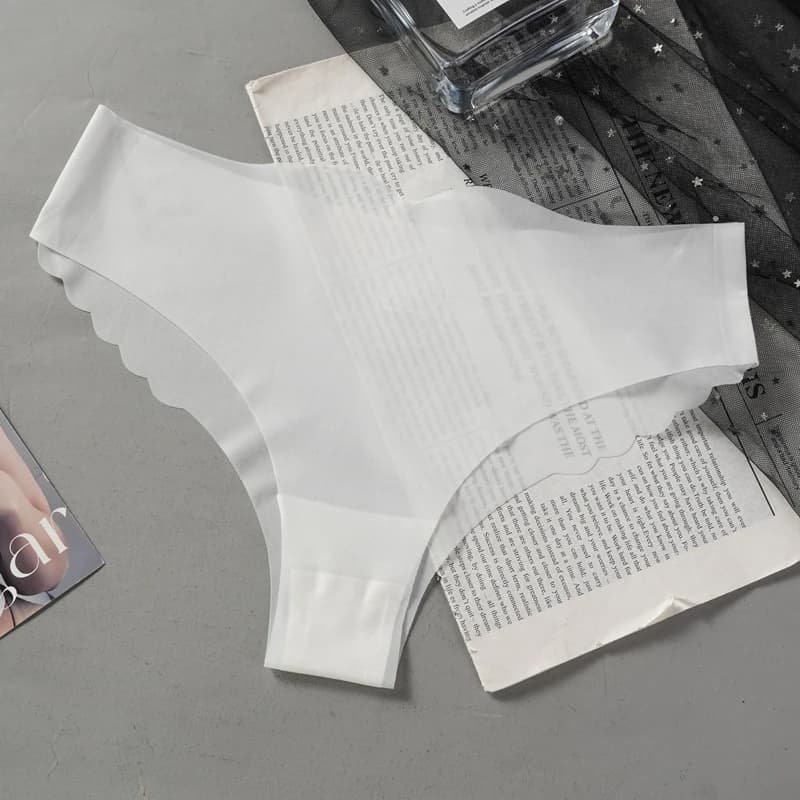 Culotte transparente pour femmes, Ultra-mince, Sexy, sans couture, taille basse, couleur unie, sous-