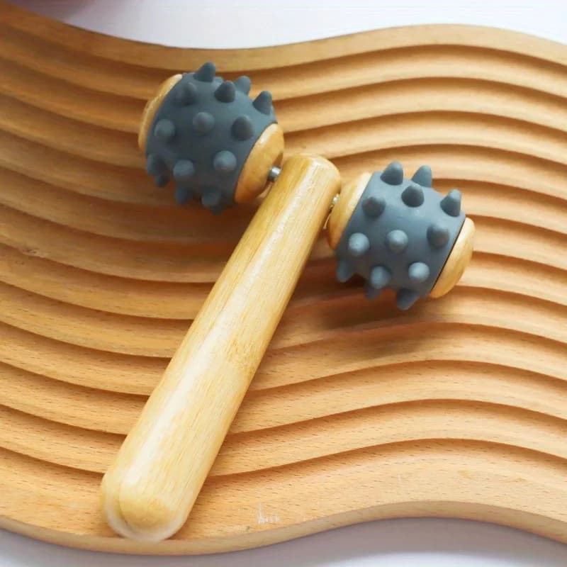 Rouleau de massage en forme de T | Soulagement de la tension musculaire du corps et du visage |