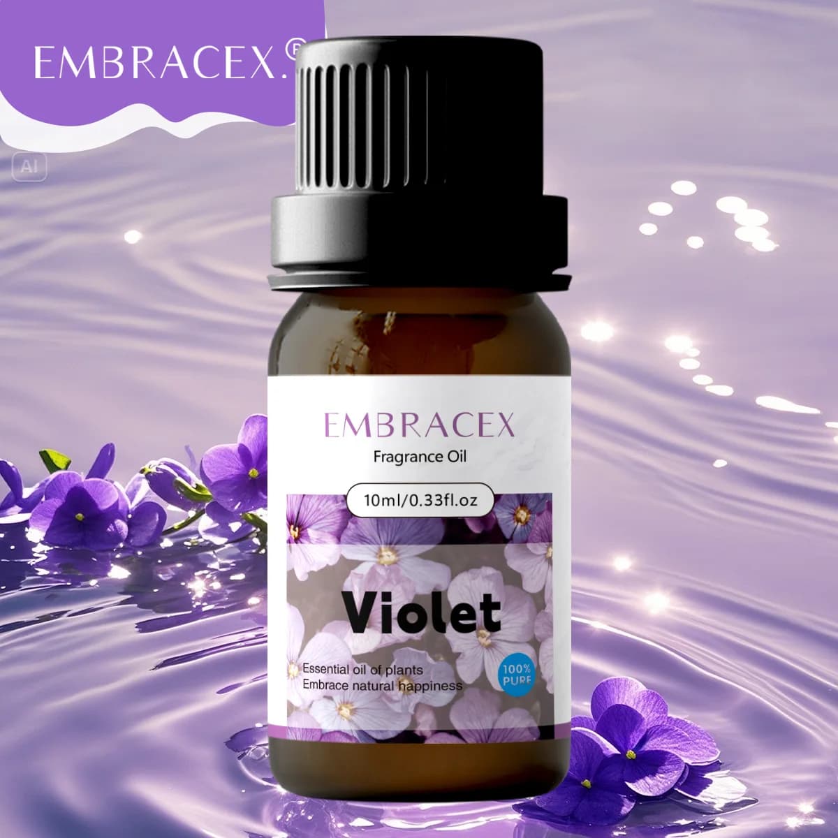Huile essentielle de violette 10 ml, naturelle, à base de plantes, pour la relaxation et le soulagem