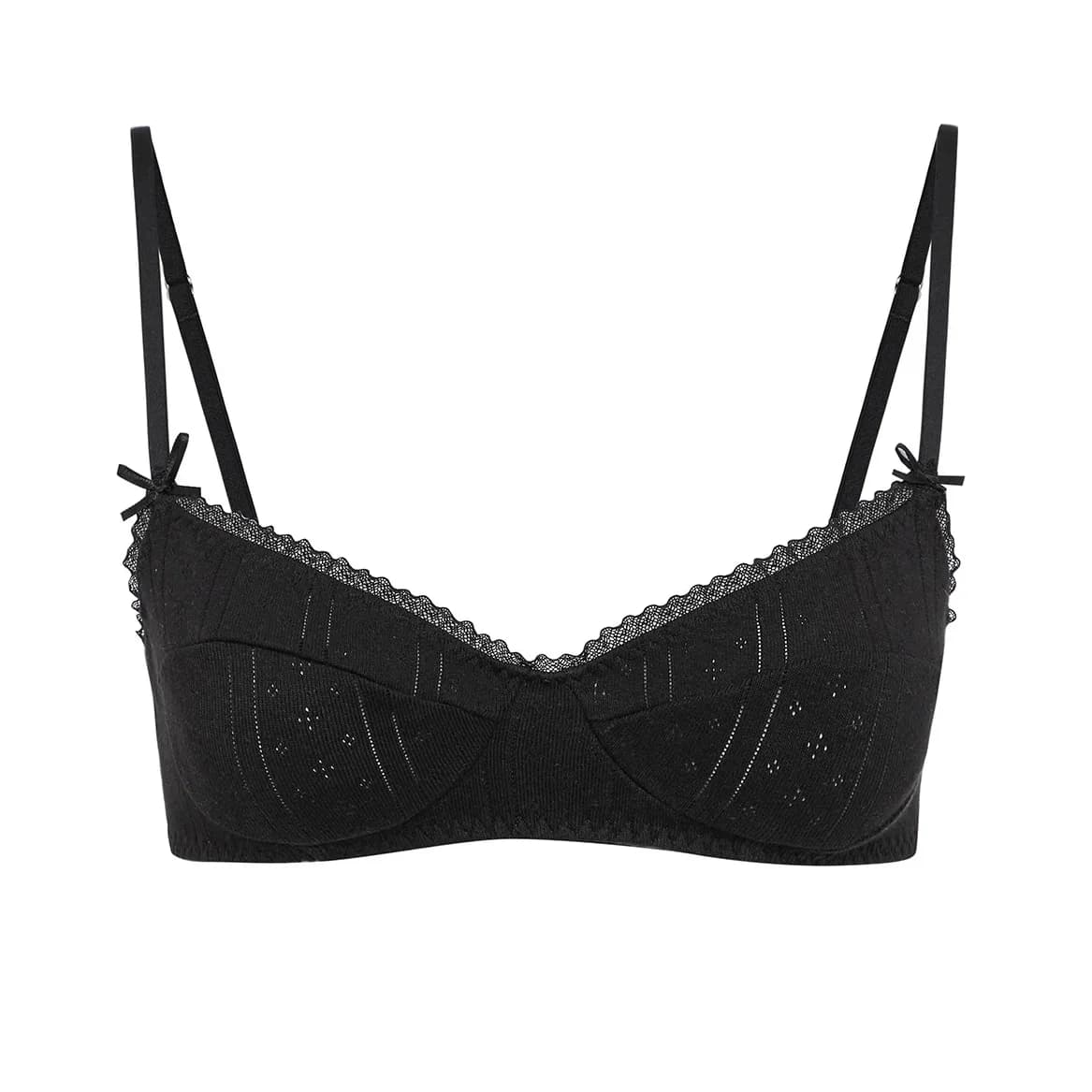 COUCOU Style Vintage soutien-gorge à bretelles soutien-gorge sans armatures garniture en dentelle mi