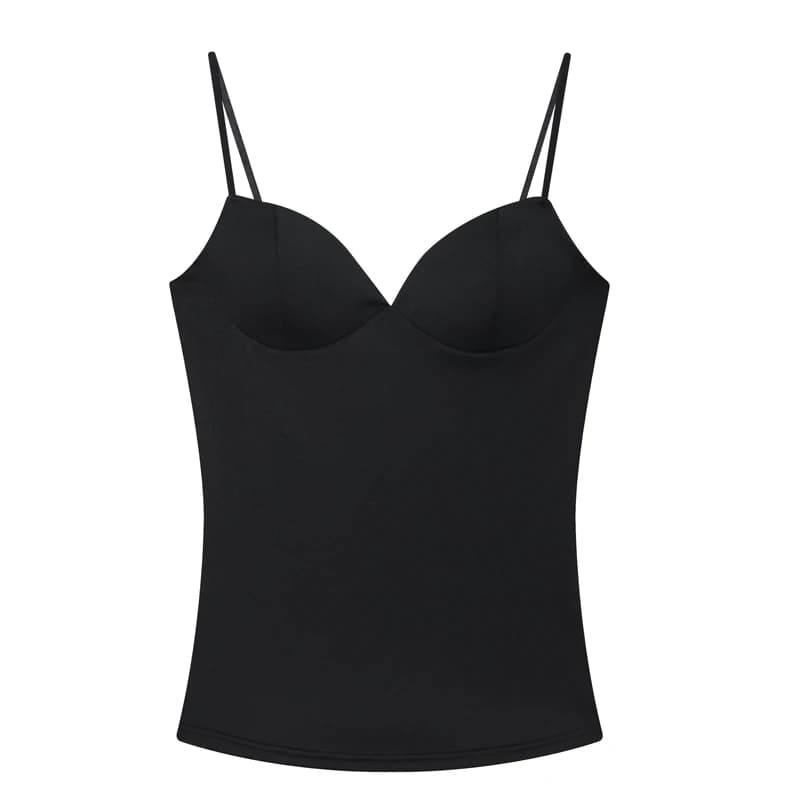 Corset dames haut à licou pour femme 2025 été Camis hauts avec bretelles femme sans manches fête mou