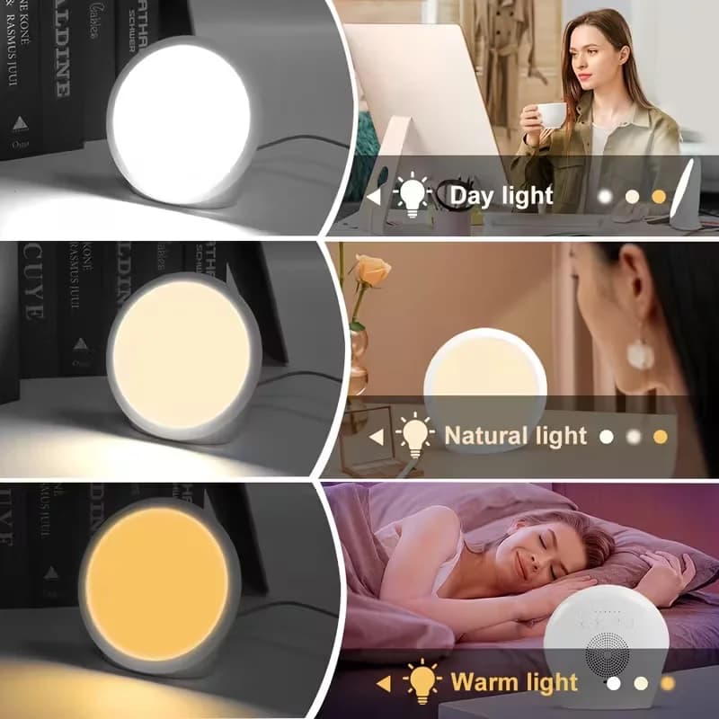Lumière de relaxation à la lumière du jour sans UV - 10000lux super lumineux, 3 températures de coul
