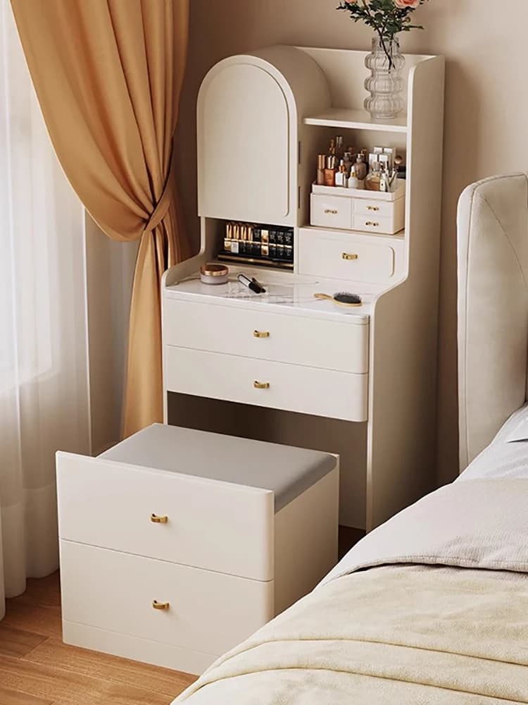 Glamour classique Table De chevet De luxe moderne chambre coin vanité Table avec tiroir pour adulte