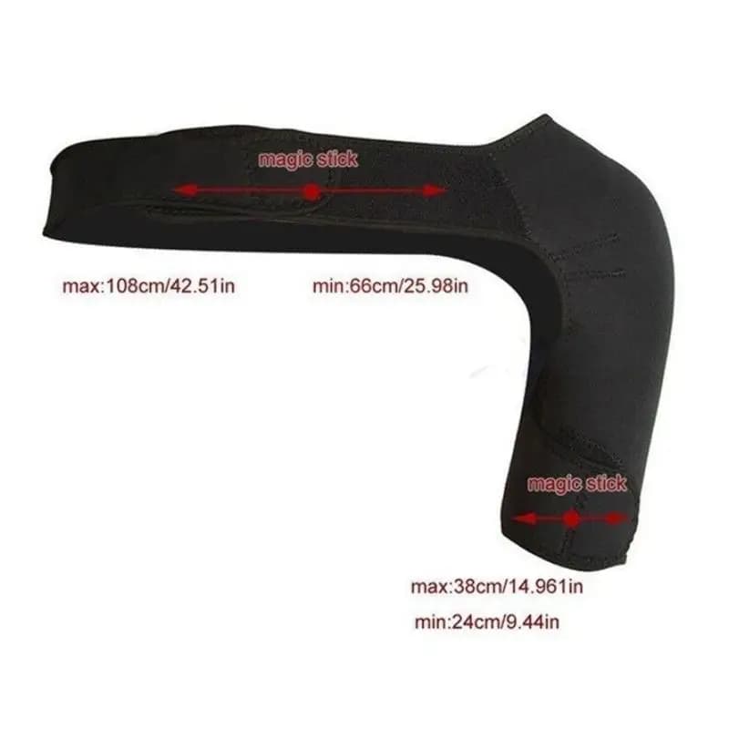 Attelle de massage auto-chauffante pour soulager la douleur à l'épaule, enveloppement unique pour la