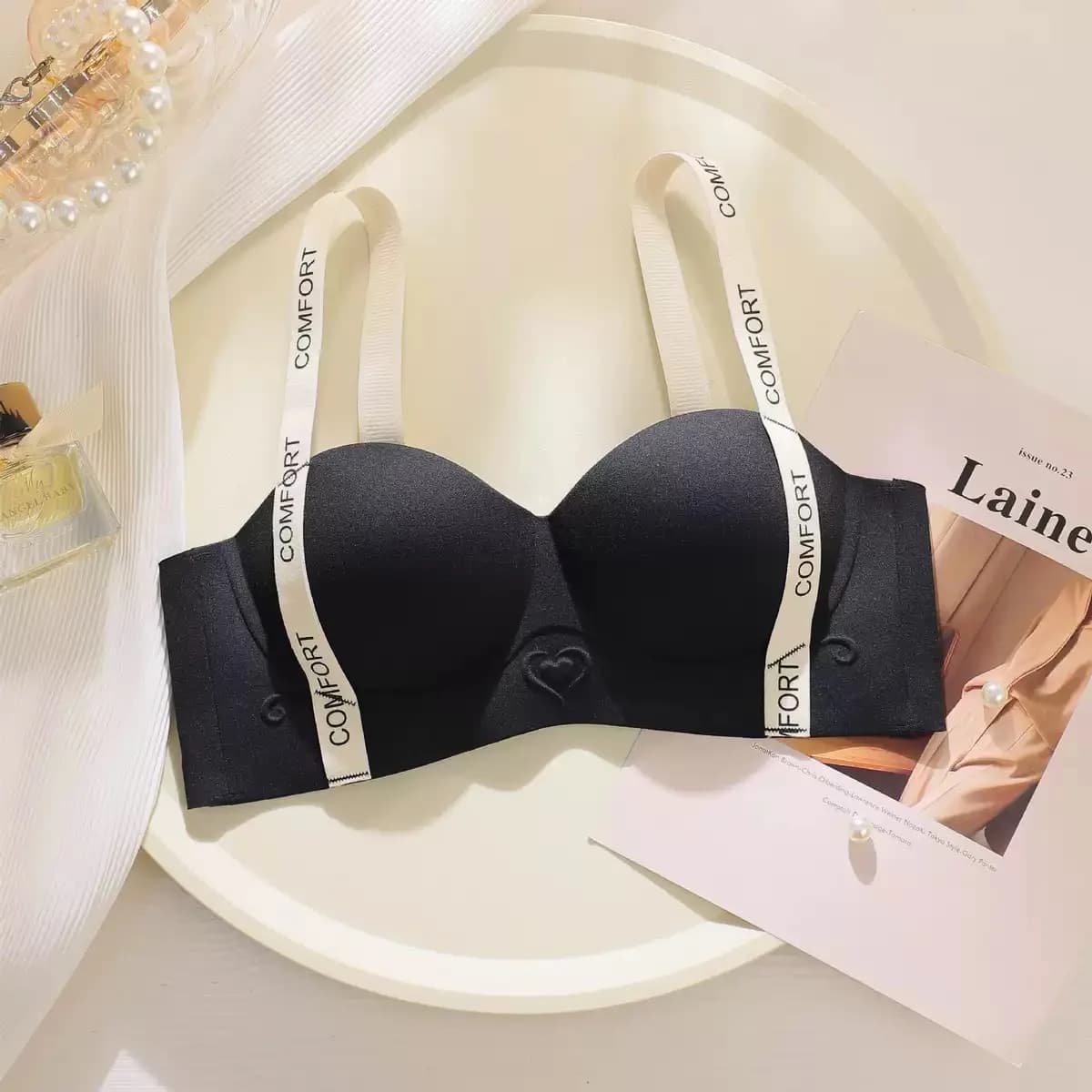 Soutien-gorge sans cicatrice pour femmes, sous-vêtements avec petits seins rassemblés avec une paire