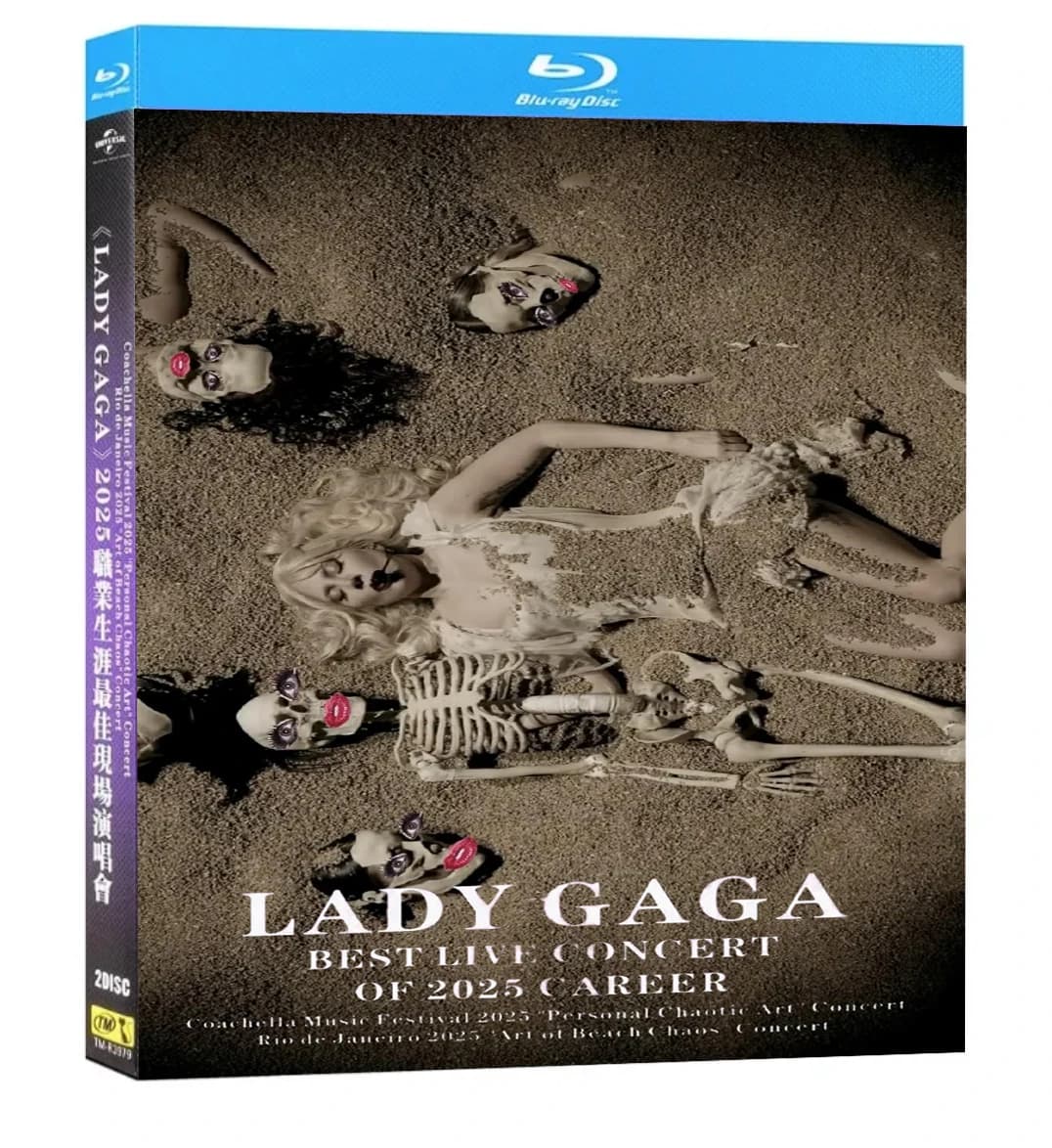 LADY GAGA MEILLEUR CONCERT EN DIRECT DE 2025 CAREER 2 disques Blu-ray Haute Définition BD