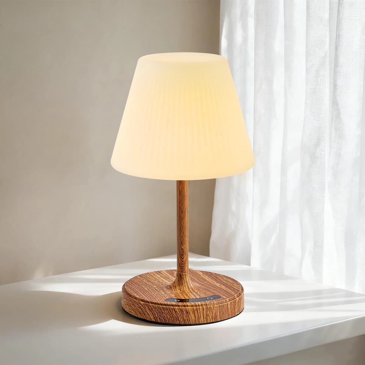 Lampe de douche pour intérieur de salle de bain, lampe de bain USB rechargeable sans fil, petite lam