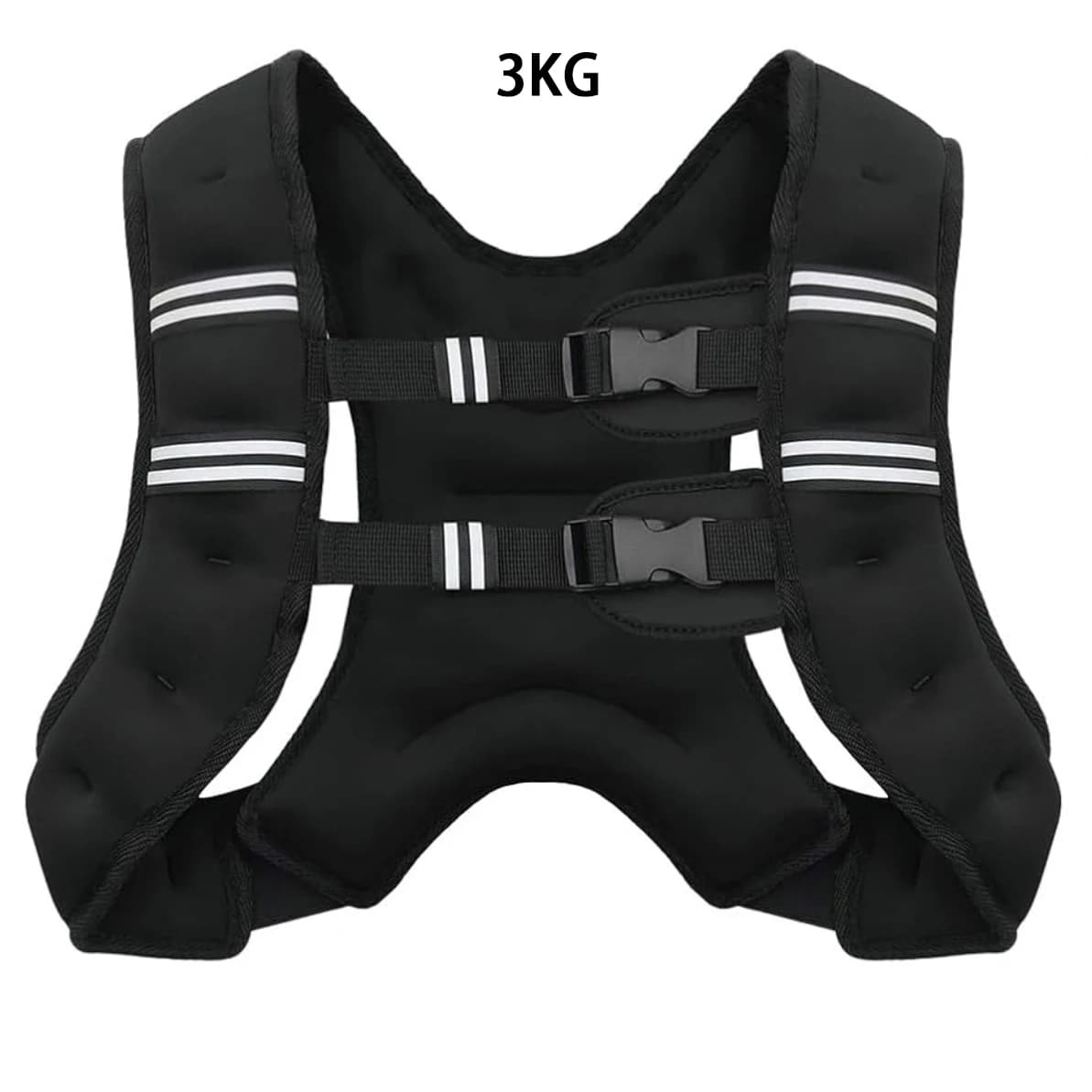 Gilet lesté avec bandes réfléchissantes pour l'entraînement de force, la course à pied, le fitness,