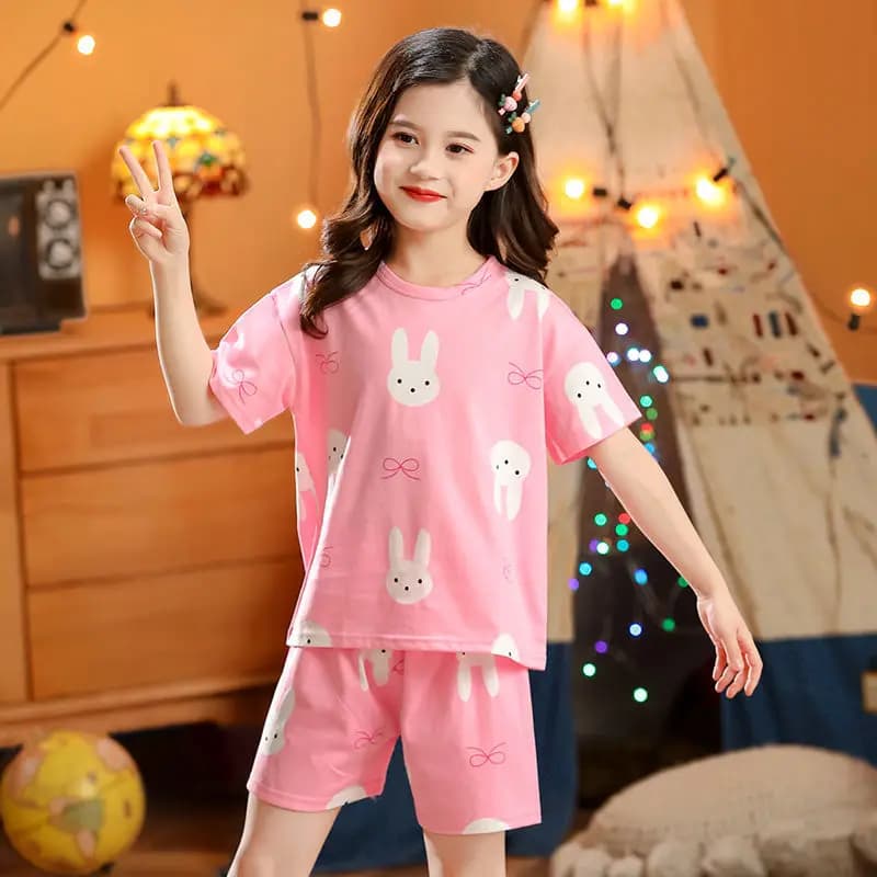 Maman et fille correspondant tenues Pyjamas famille Look mère fille fils Homewear coton Pyjamas enfa