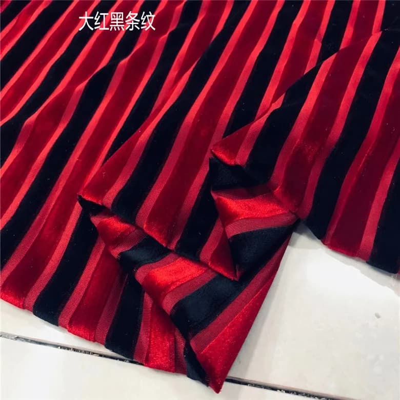 Tissu Velours à Rayures Verticales pour Robe de brev, Costume, Vêtement, Couture au Mètre, Vente en
