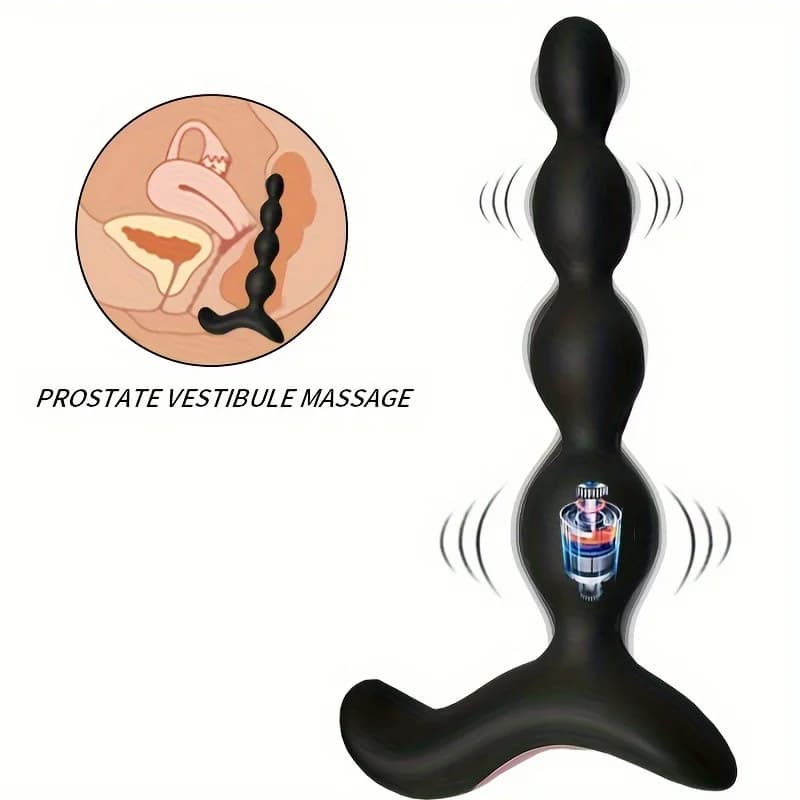 Vibromasseur de perles anales pour femmes, stimulateur de Clitoris et de vagin, bouchons vibrants, m