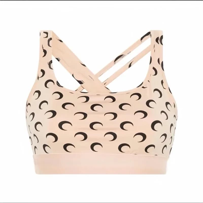 Soutien-gorge de sport dos nu tendance pour femme, imprimé intégral, haut court sexy taille haute, g