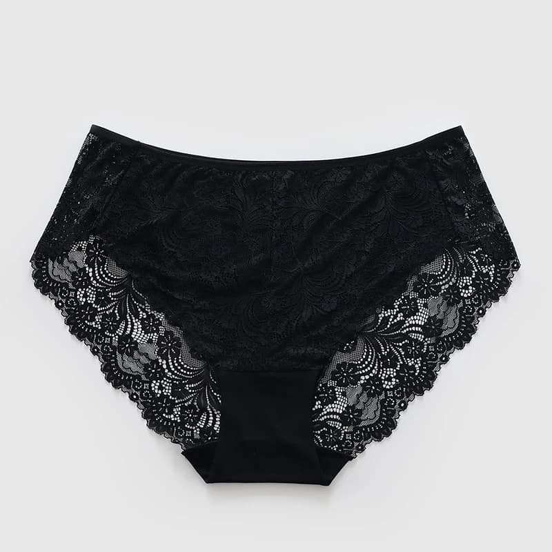Sous-vêtements femmes coton ropa intérieur femenina surdimensionné lingerie dentelle doux calzones p