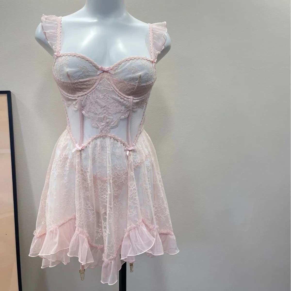 Vêtements de salon pour femmes, petits seins, chemise de nuit à grandes bretelles, transparente, den