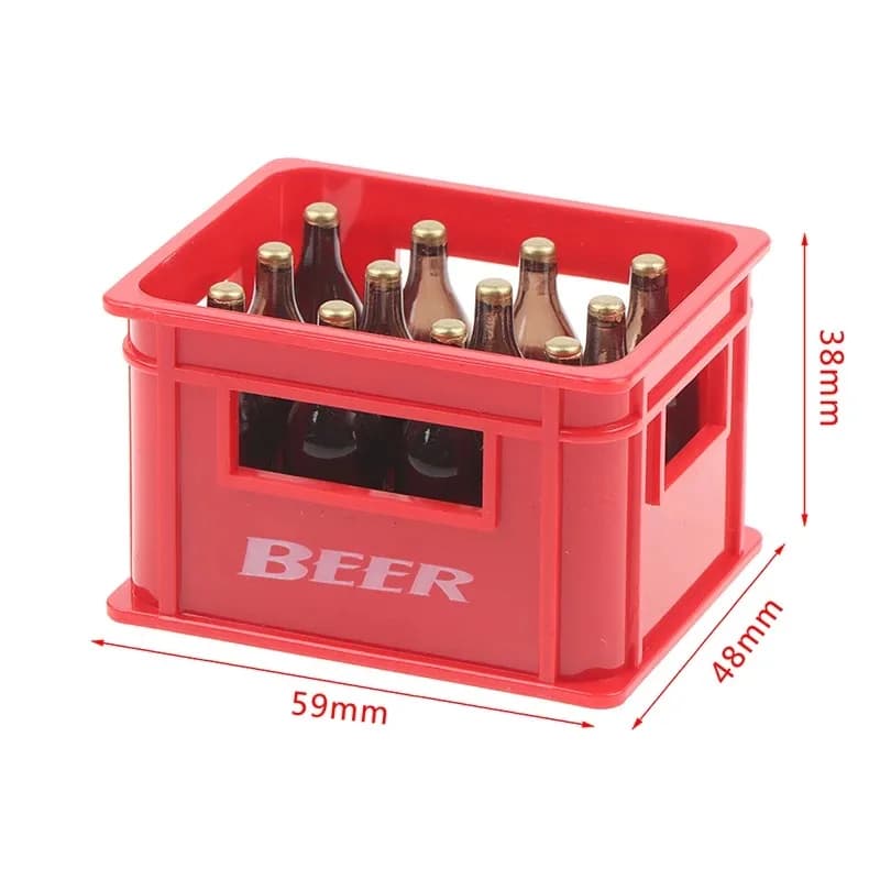 1:12 maison de poupée Mini bouteille de boisson de bière boîte de bière boîte de boisson Bar cuisine