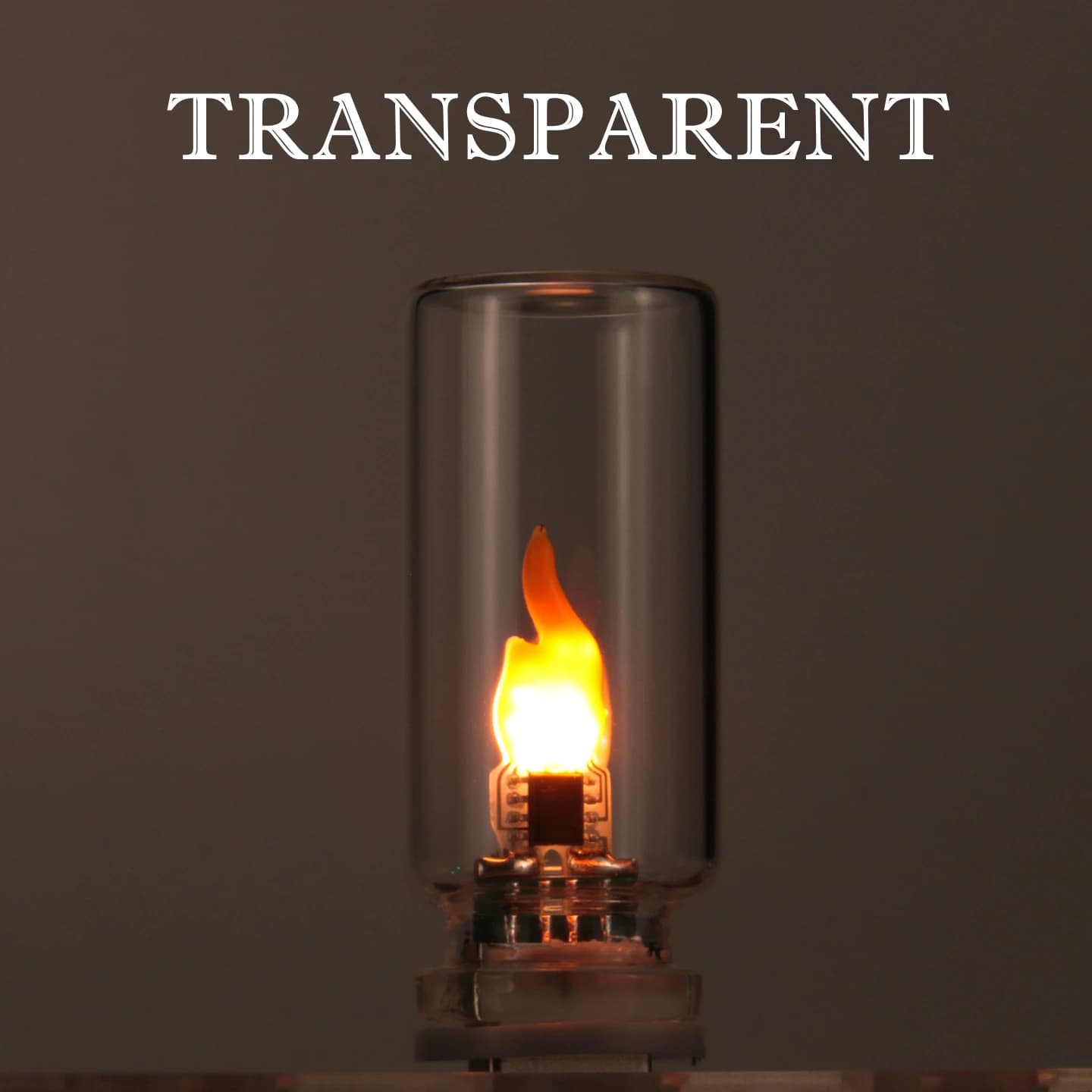 Lampe de nuit LED USB à flamme vacillante en verre dépoli transparent, flamme simulée pour voiture,