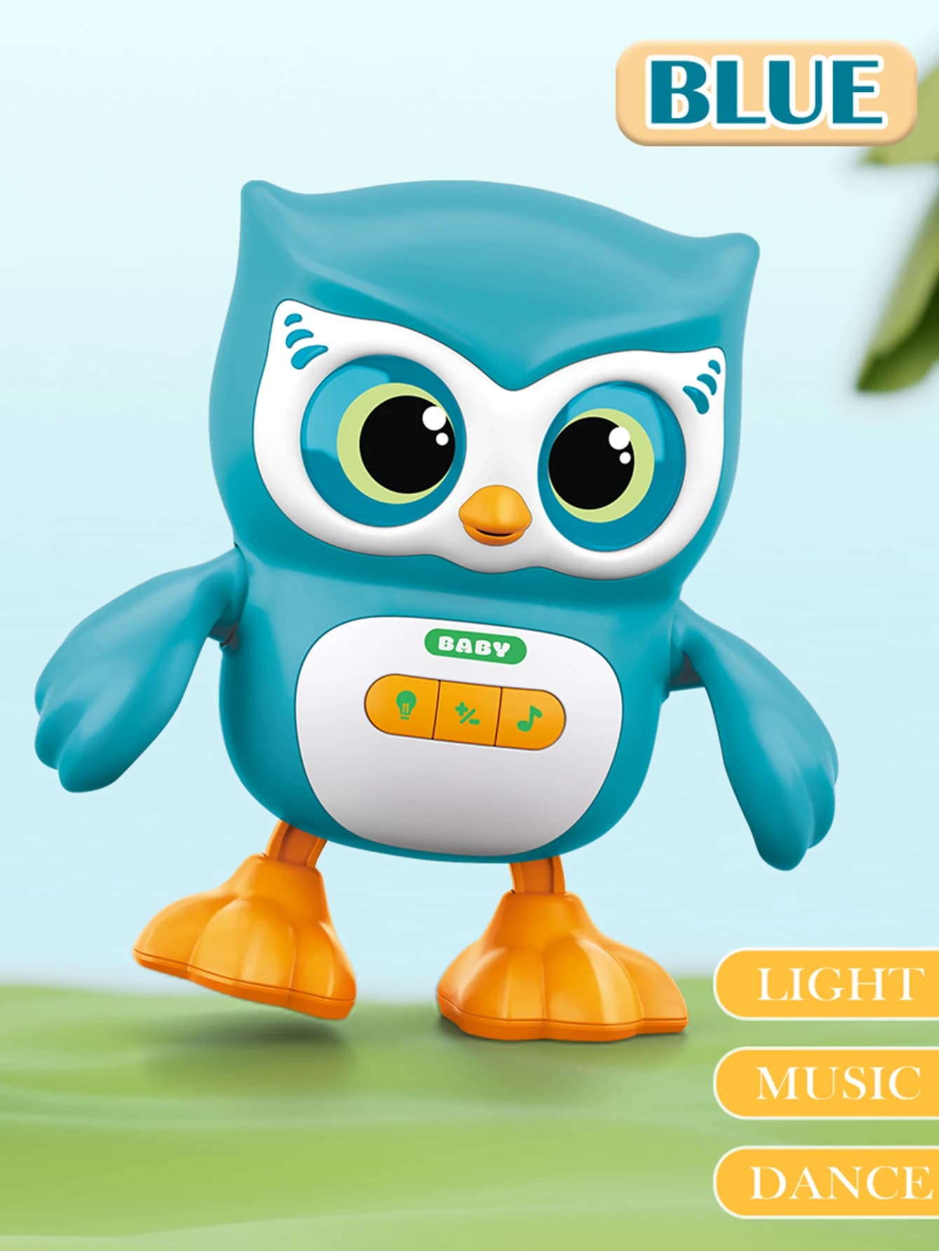 Jouet électronique d'animaux mignons, canard hibou, animal de compagnie avec musique, lumière dansan