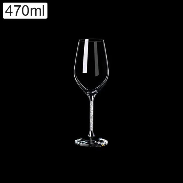 Verre à vin en cristal sans plomb avec boîte en cuir de haute qualité, ensemble de verres à champagn