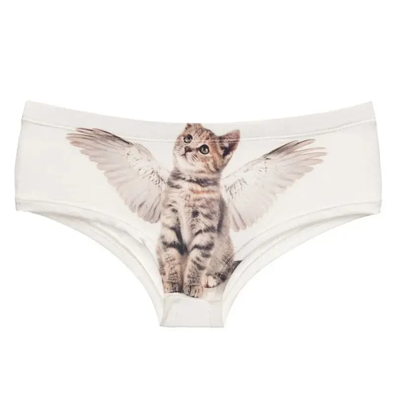 Femmes culottes impression 3D culottes sans couture femmes sous-vêtements ange chat dessin animé imp