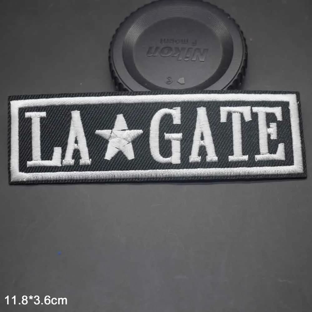 Écusson brodé pour vêtements, bande noire et blanche, zombie, salle, musique, rock, fer à repasser