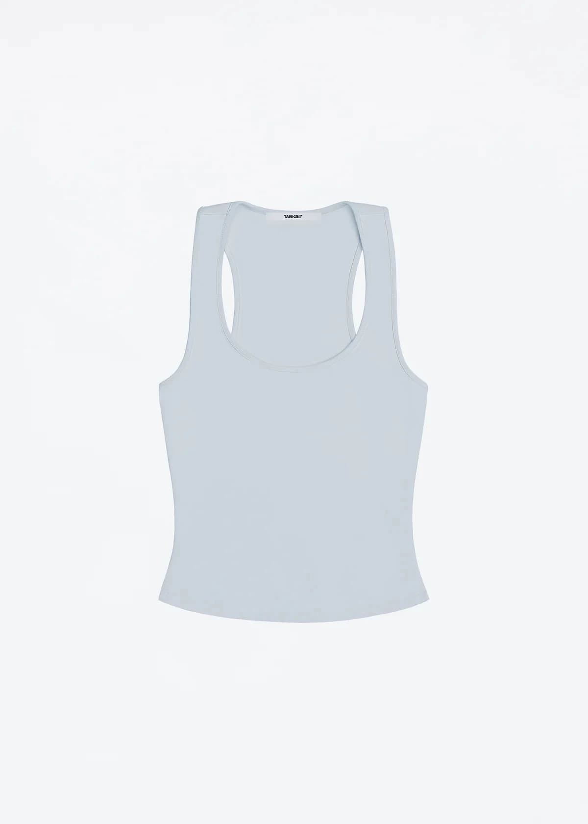 Débardeur classique en forme de X, dos nu, bleu bébé et gris brume, multicolore, confortable, taille