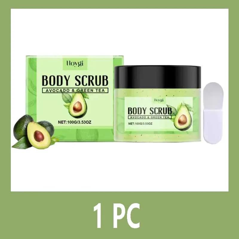 Gommage corporel au matcha et au sel marin, exfoliant, nettoyant en profondeur, hydratant, élimine l