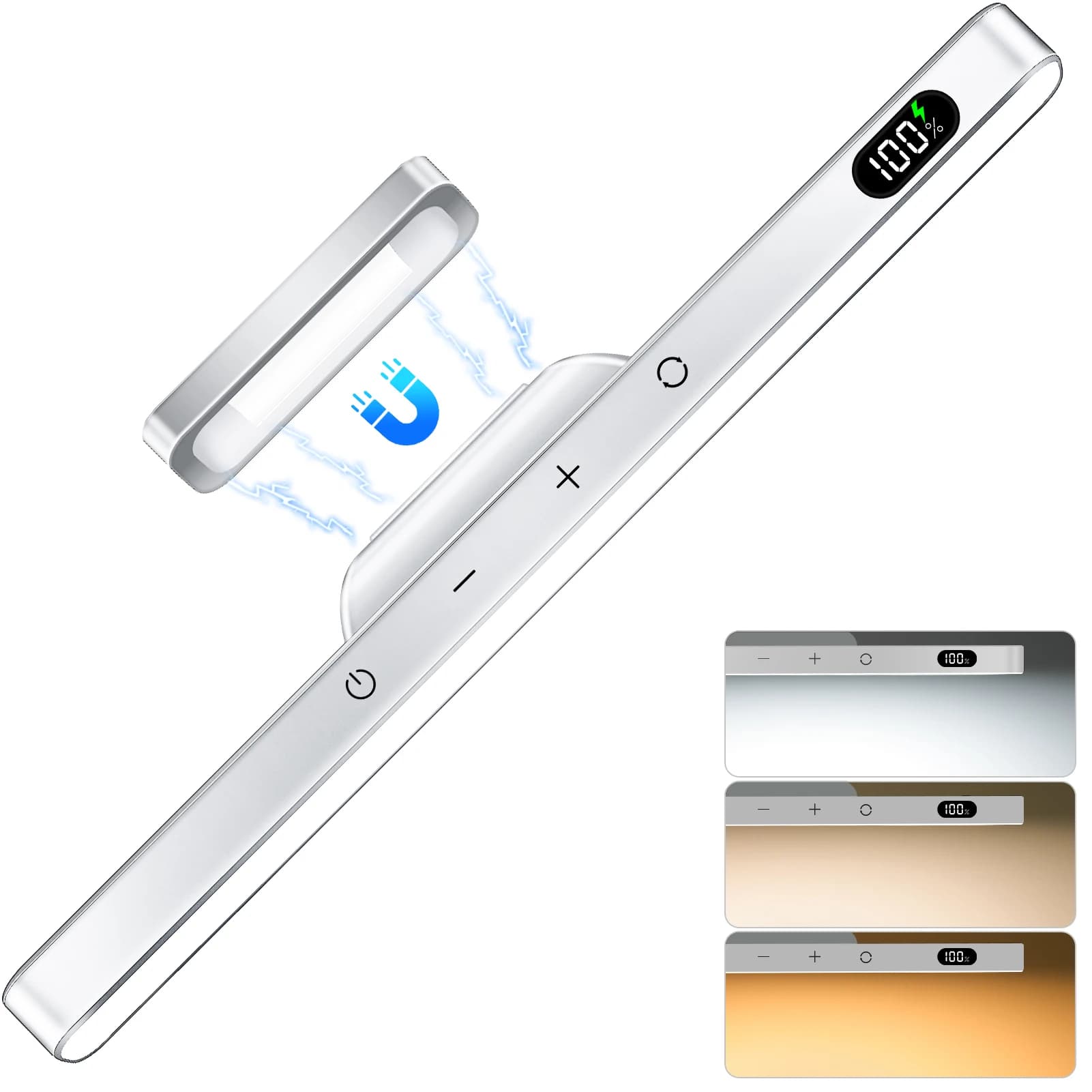 WILLED 5W veilleuse à intensité variable 3 couleurs lumière de maquillage réglable avec 2500mAh Rech