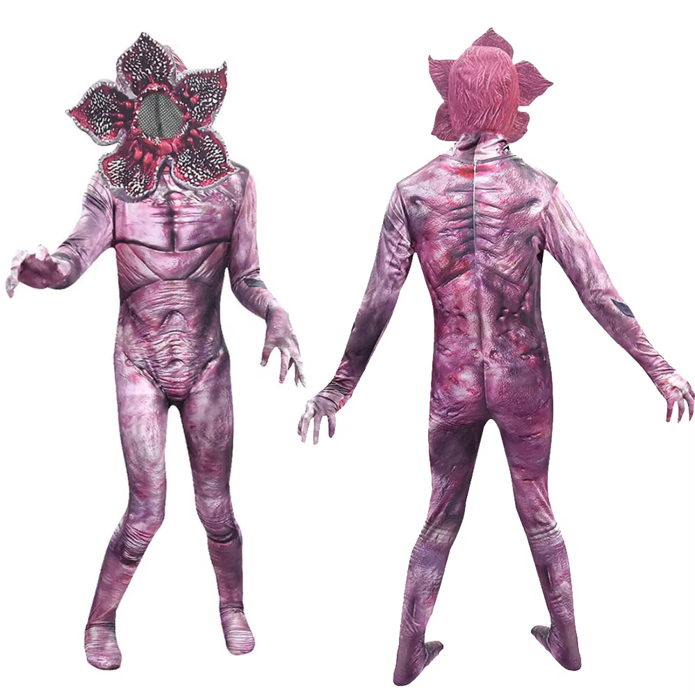Combinaison de cosplay Demogorgon pour adulte et enfant, combinaison effrayante, combinaison de la s