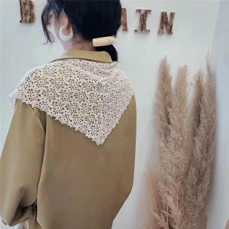 Faux col en dentelle tricoté au Crochet pour femmes, petit châle décoratif, faux col, accessoires de