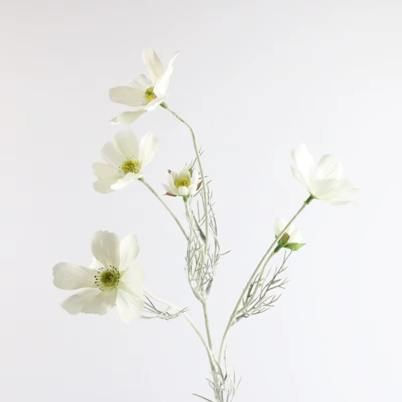 Fleurs artificielles en soie, belle marguerite soleil 6 têtes Bouquet maison balcon jardin bricolage