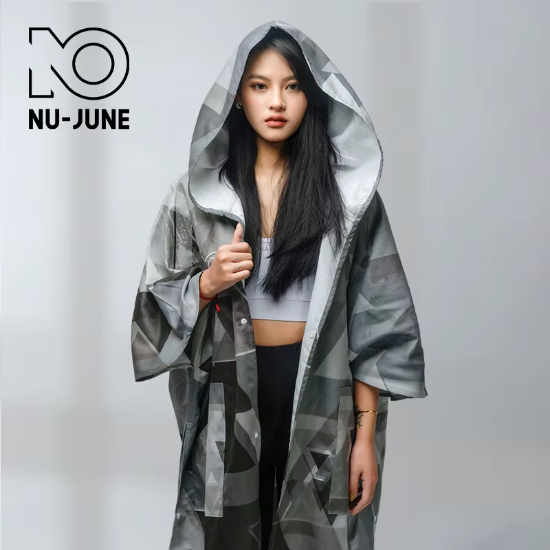 Aux- june-Serviette de plage à séchage rapide Proxy, serviette de bain à capuche, poncho doux, sport